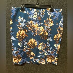 Talbots Floral Pencil Skirt 14